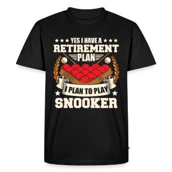 Snooker Retirement - Men's Premium Organic T-Shirt - black - Front - Nico (187cm)