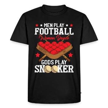 Drôle Fête des pères Snooker Humour Hommes Snooker - T-shirt Premium bio Homme - noir - Devant - Nico (187cm)