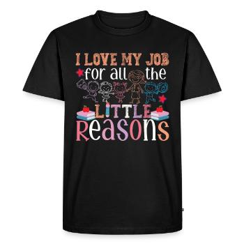 Cute Pre K Teacher Quote Kindergarten Preschool - T-shirt Premium bio Homme - noir - Devant - Nico (187cm)