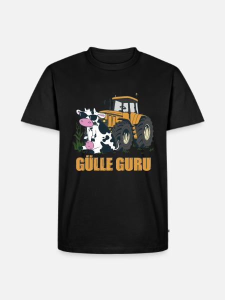 Gülle Guru - Männer Premium Bio T-Shirt - Schwarz