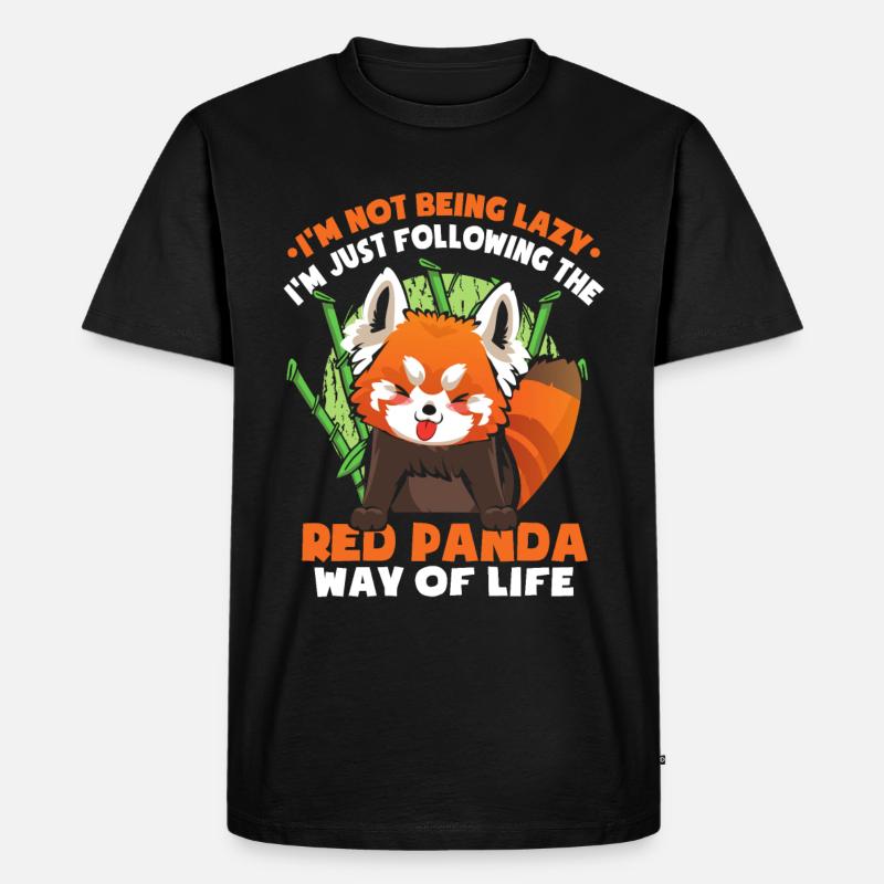 Ich bin nicht faul - Männer Premium Bio T-Shirt - Schwarz