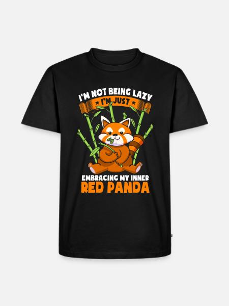 I'm Not Being Lazy - Men's Premium Organic T-Shirt - black