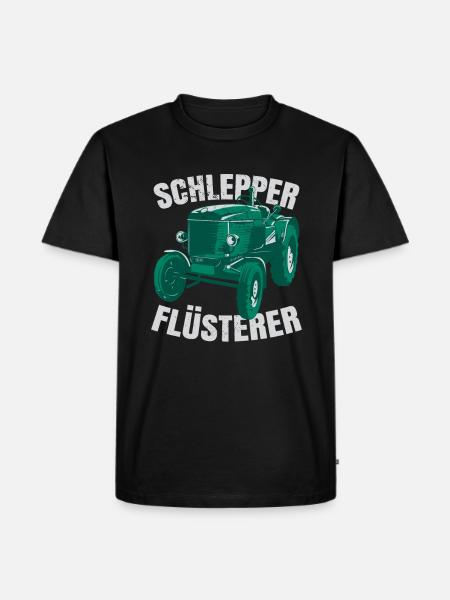 Schlepper Flüsterer - Männer Premium Bio T-Shirt - Schwarz