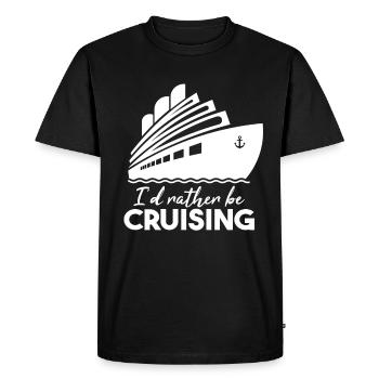 Je préfère faire de la croisière - T-shirt Premium bio Homme - noir - Devant - Nico (187cm)