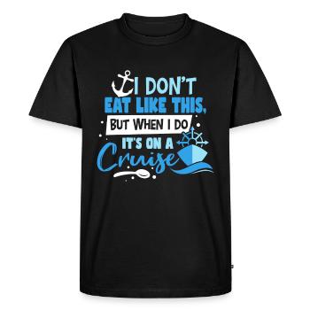 C’est en croisière - T-shirt Premium bio Homme - noir - Devant - Nico (187cm)