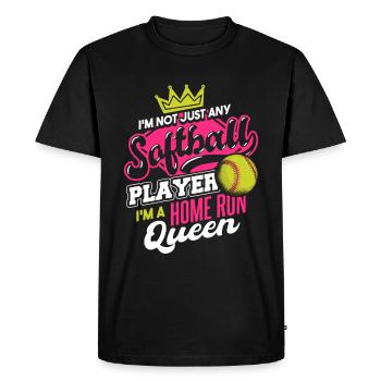 Je suis une reine des coups de circuit - T-shirt Premium bio Homme - noir - Devant - Nico (187cm)