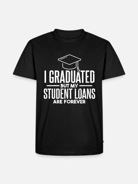 Graduated Funny School Graduation Master - Men's Premium Organic T-Shirt - black