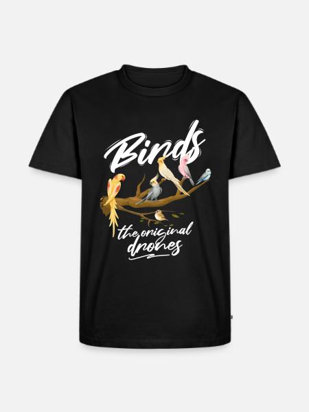 Bird Funny Birder Birding Birdwatching - Men's Premium Organic T-Shirt - black
