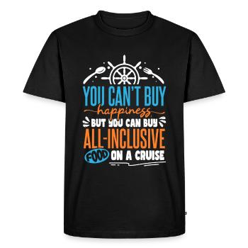 Drôle d’amateur de bateau de croisière - T-shirt Premium bio Homme - noir - Devant - Nico (187cm)