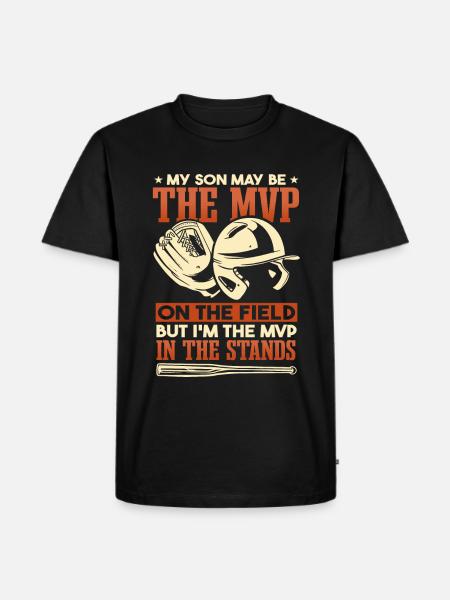 Funny Baseball Dad - Men's Premium Organic T-Shirt - black