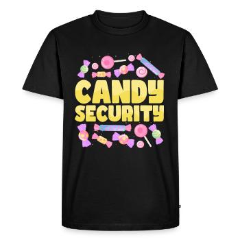 Sweets Sugar Candy Sécurité - T-shirt Premium bio Homme - noir - Devant - Nico (187cm)