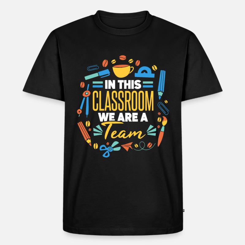 Klassenlehrer - Männer Premium Bio T-Shirt - Schwarz