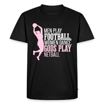 Citation amusante de Netball - T-shirt Premium bio Homme - noir - Devant - Nico (187cm)