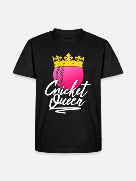 Cricket Queen - Men's Premium Organic T-Shirt - black