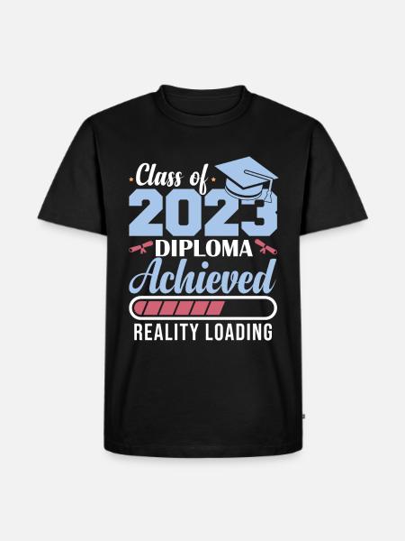 Class Of 2023 Diploma Achieved - Men's Premium Organic T-Shirt - black
