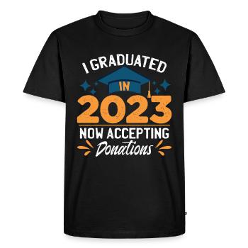 J’ai obtenu mon diplôme en 2023 - T-shirt Premium bio Homme - noir - Devant - Nico (187cm)
