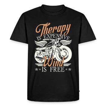 Drôle de moto moto - T-shirt Premium bio Homme - noir - Devant - Nico (187cm)