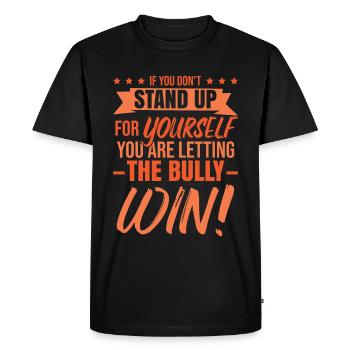Anti-Bully Awareness Month Unity Day - Men's Premium Organic T-Shirt - black - Front - Nico (187cm)