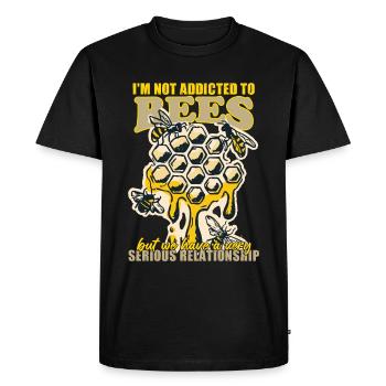 Beekeeping Nectar Honey Apiary Honeycomb - Men's Premium Organic T-Shirt - black - Front - Nico (187cm)