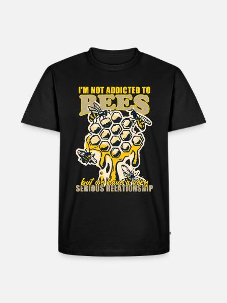 Beekeeping Nectar Honey Apiary Honeycomb - Men's Premium Organic T-Shirt - black
