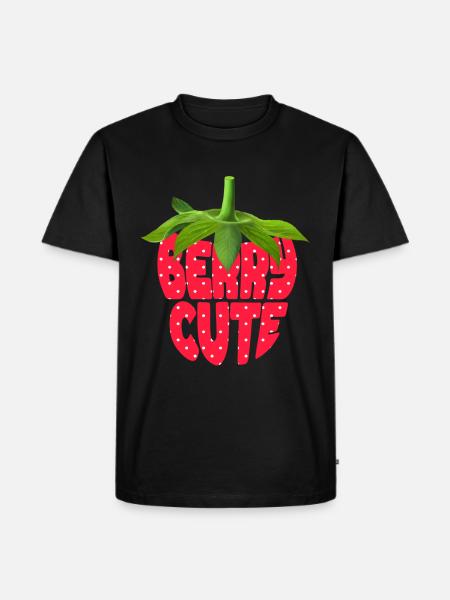 Berry mignon - T-shirt Premium bio Homme - noir