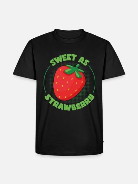 Doux comme une fraise - T-shirt Premium bio Homme - noir