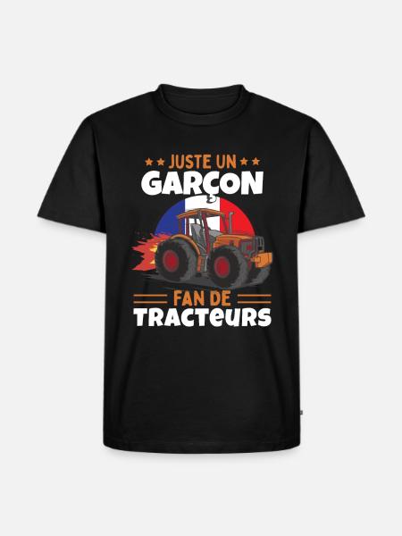 Fan De Tracteurs - T-shirt Premium bio Homme - noir