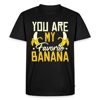 You Are My Favorite Banana - Men's Premium Organic T-Shirt - black - Front - Nico (187cm)