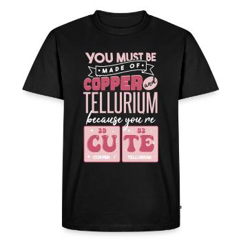 Citation de chimie mignonne - T-shirt Premium bio Homme - noir - Devant - Nico (187cm)
