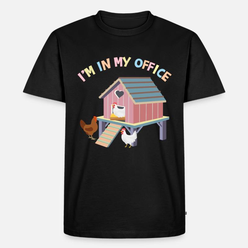 Je suis dans mon bureau - T-shirt Premium bio Homme - noir