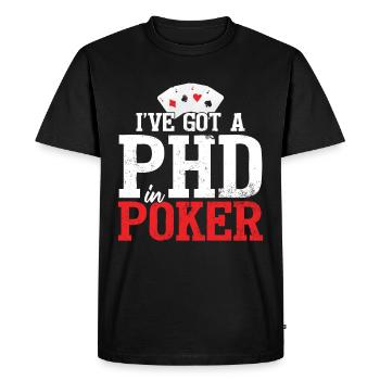 Funny Poker Night Gambling Casino - T-shirt Premium bio Homme - noir - Devant - Nico (187cm)