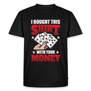 Funny Poker Casino - T-shirt Premium bio Homme - noir - Devant - Nico (187cm)
