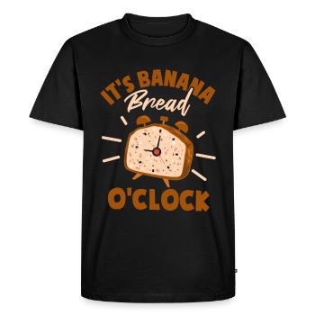 C’est Banana O’Clock - T-shirt Premium bio Homme - noir - Devant - Nico (187cm)