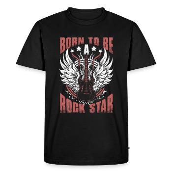 Born To Be A Rock Star Rock Music - T-shirt Premium bio Homme - noir - Devant - Nico (187cm)
