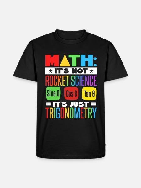 Math Teacher - Men's Premium Organic T-Shirt - black