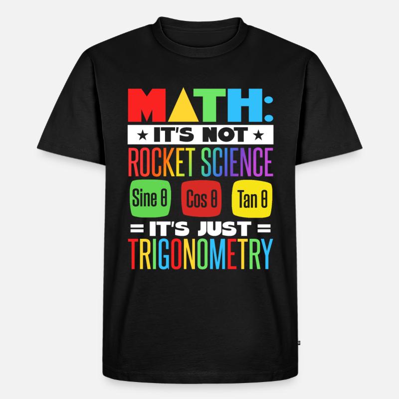 Mathelehrer - Männer Premium Bio T-Shirt - Schwarz