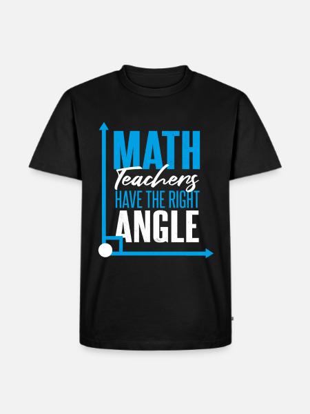 Math Teacher Funny - Men's Premium Organic T-Shirt - black