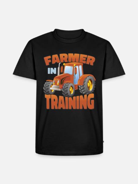 Farmer In Training - Men's Premium Organic T-Shirt - black