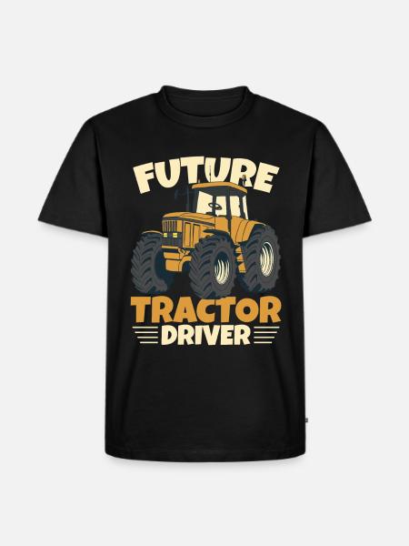 Future Tractor Driver - Men's Premium Organic T-Shirt - black