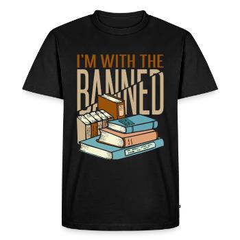 I'm With The Banned - Men's Premium Organic T-Shirt - black - Front - Nico (187cm)