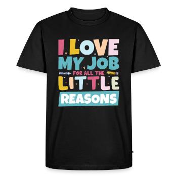 Pre-K Teacher School - Men's Premium Organic T-Shirt - black - Front - Nico (187cm)