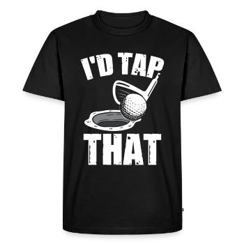 I'd Tap That - Men's Premium Organic T-Shirt - black - Front - Nico (187cm)
