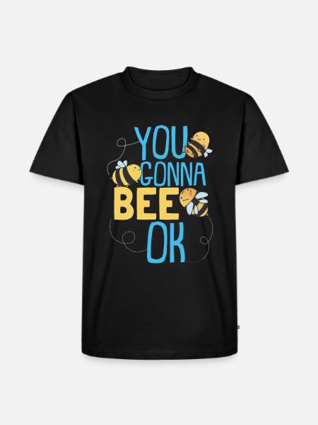 Kids Bee Costume Honey Bumblebee - Men's Premium Organic T-Shirt - black