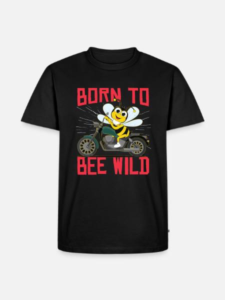 Born To Bee Wild - Men's Premium Organic T-Shirt - black