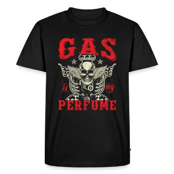 Le gaz est mon parfum - T-shirt Premium bio Homme - noir - Devant - Nico (187cm)