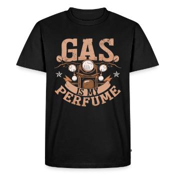 Le gaz est mon parfum - T-shirt Premium bio Homme - noir - Devant - Nico (187cm)