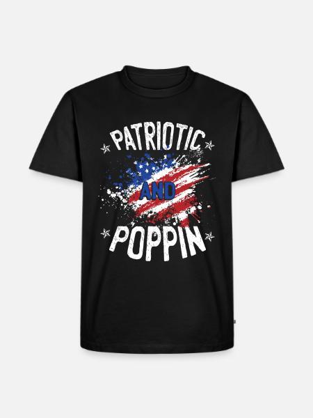 Funny American Flag Quote - Men's Premium Organic T-Shirt - black