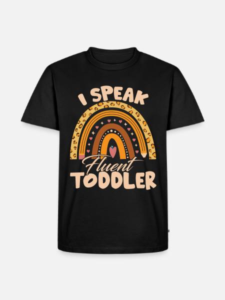 I Speak Fluent Toddler - Men's Premium Organic T-Shirt - black