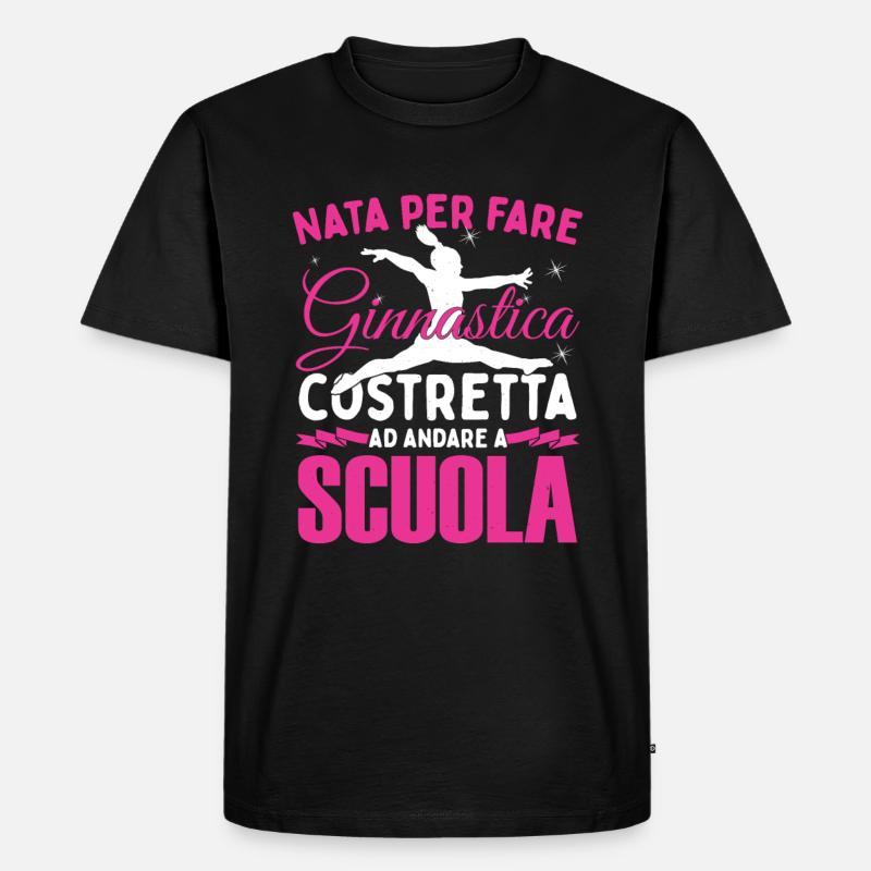 Ginnastica Artistica Ginnastica Ritmica Ginnasta - Maglietta ecologica premium da uomo - nero