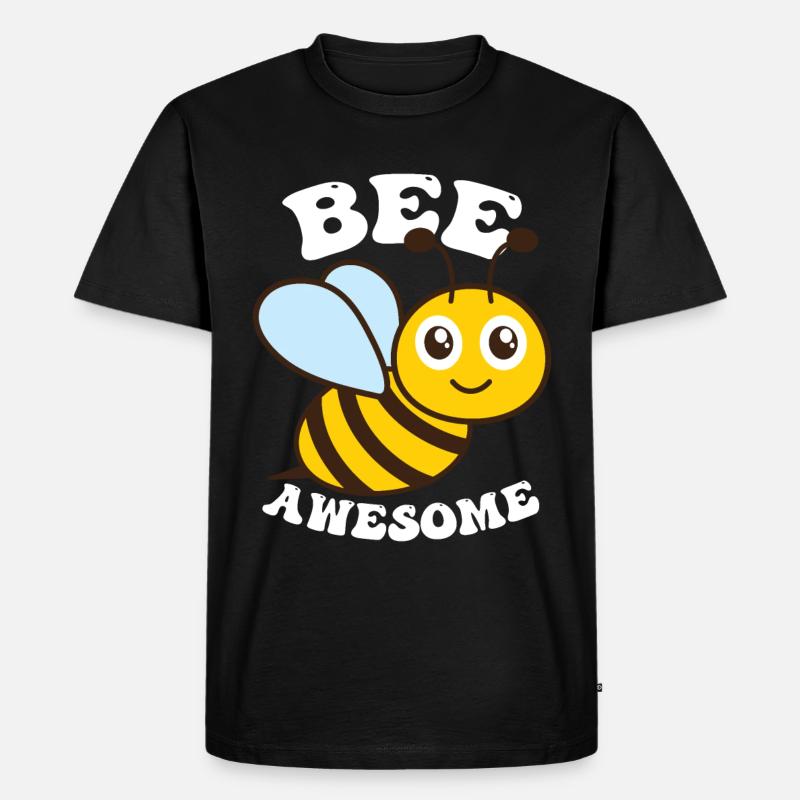 Biene Genial - Männer Premium Bio T-Shirt - Schwarz